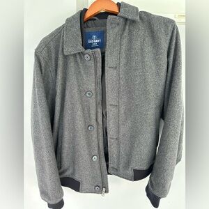 Men wool bomber jacket